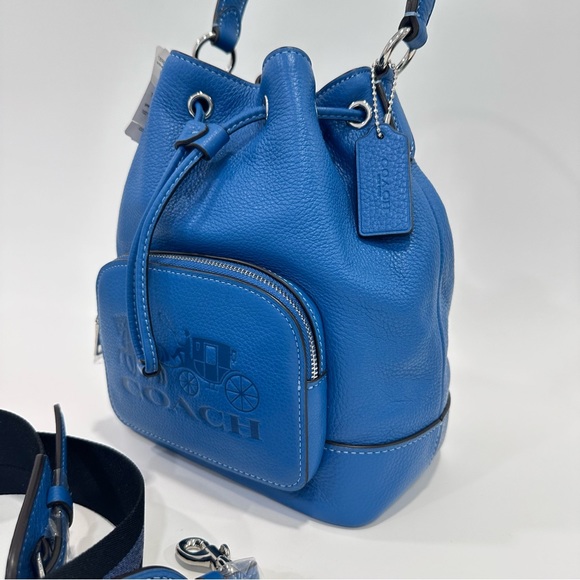 COACH Jes Sporty Drawstring Bucket Crossbody Satchel Bag With Horse And Carriage - Picture 7 of 13